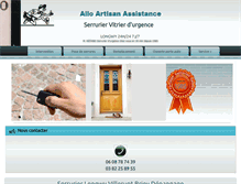 Tablet Screenshot of allo-artisan-assistance.fr